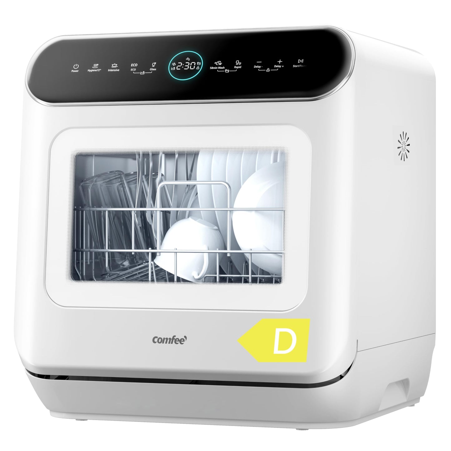 Countertop Mini Dishwasher with Water Tank