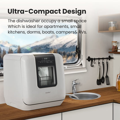 Countertop Mini Dishwasher with Water Tank