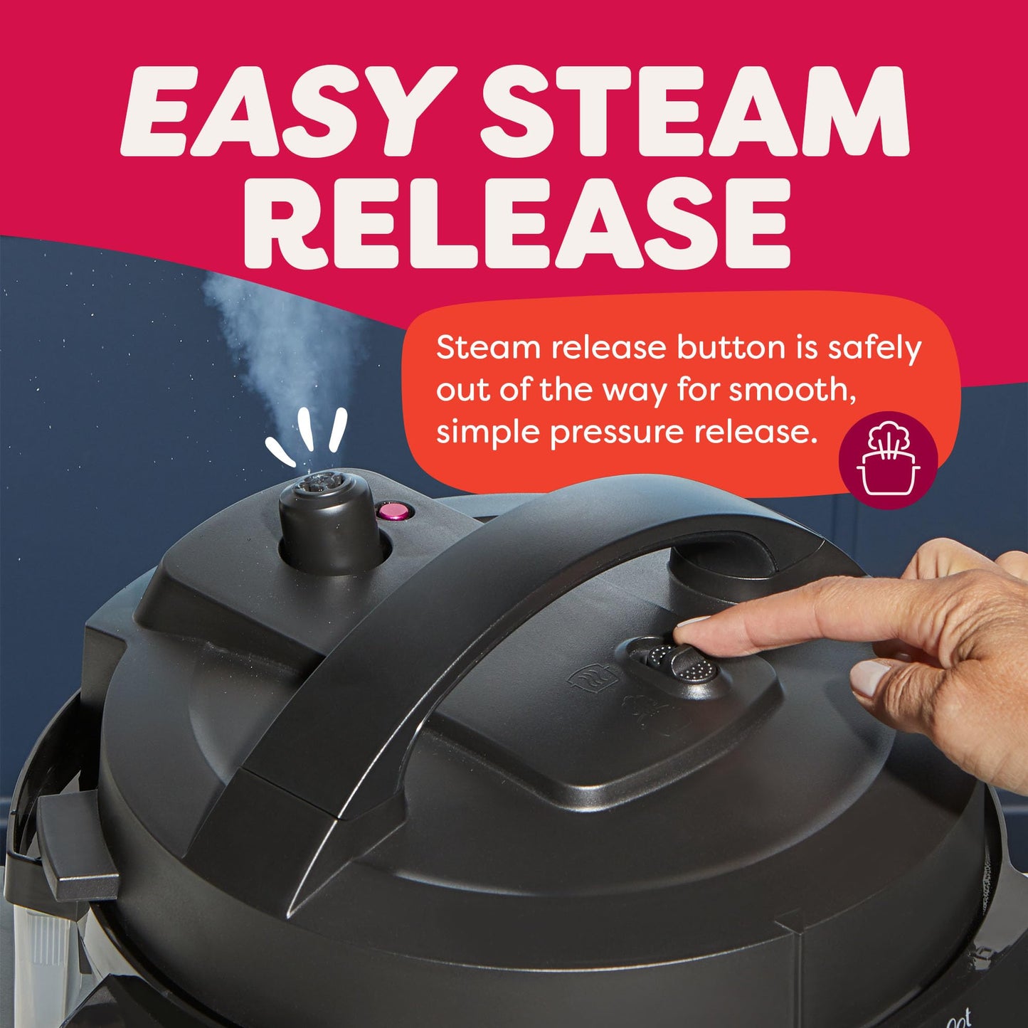 4QT 7-in-1 Multi-Cooker in Black