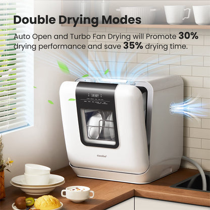 Countertop Mini Dishwasher with Water Tank