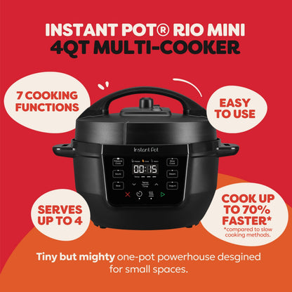 4QT 7-in-1 Multi-Cooker in Black