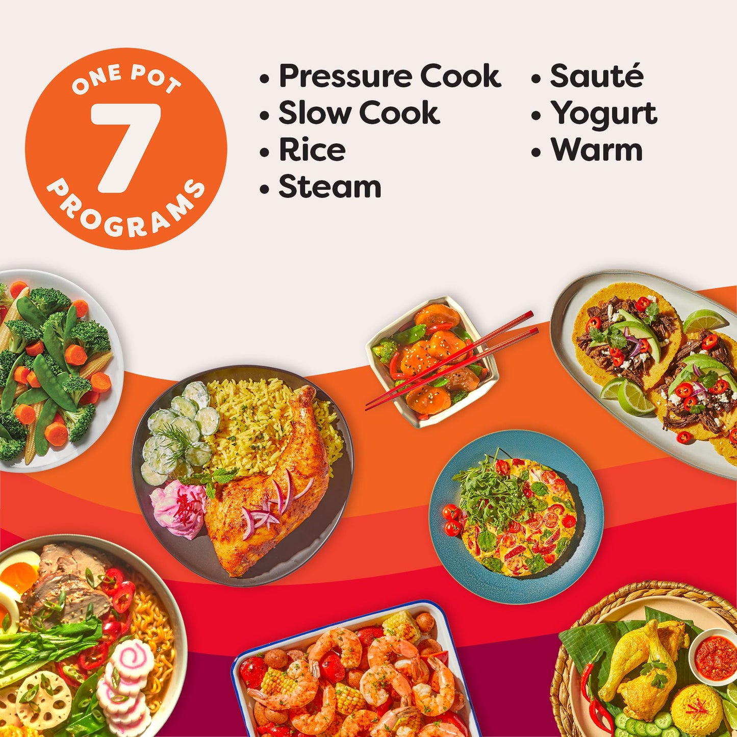 4QT 7-in-1 Multi-Cooker in Black