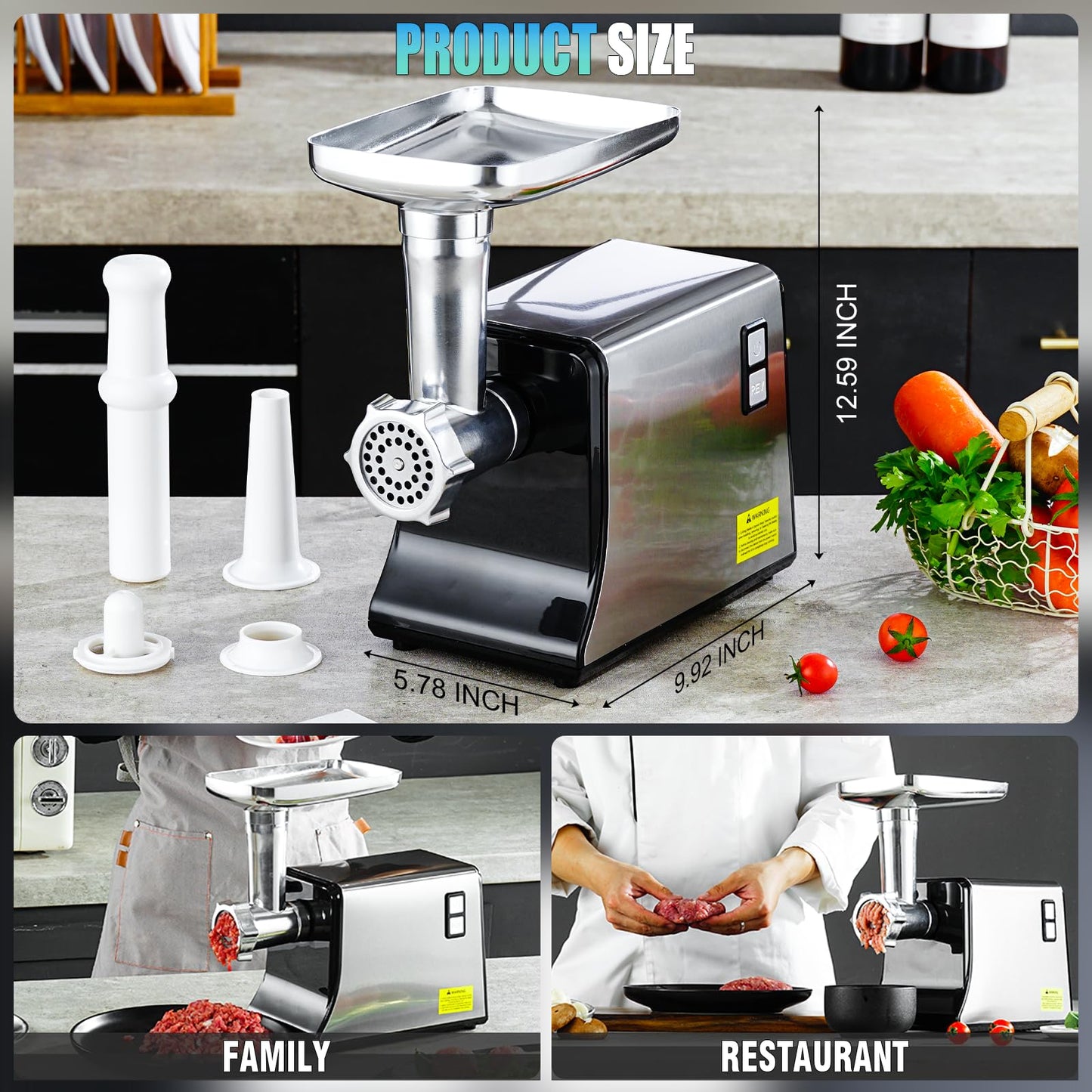 3500W Electric Meat Grinder for Home Kitchen
